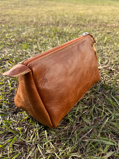 Brown Makeup Bag