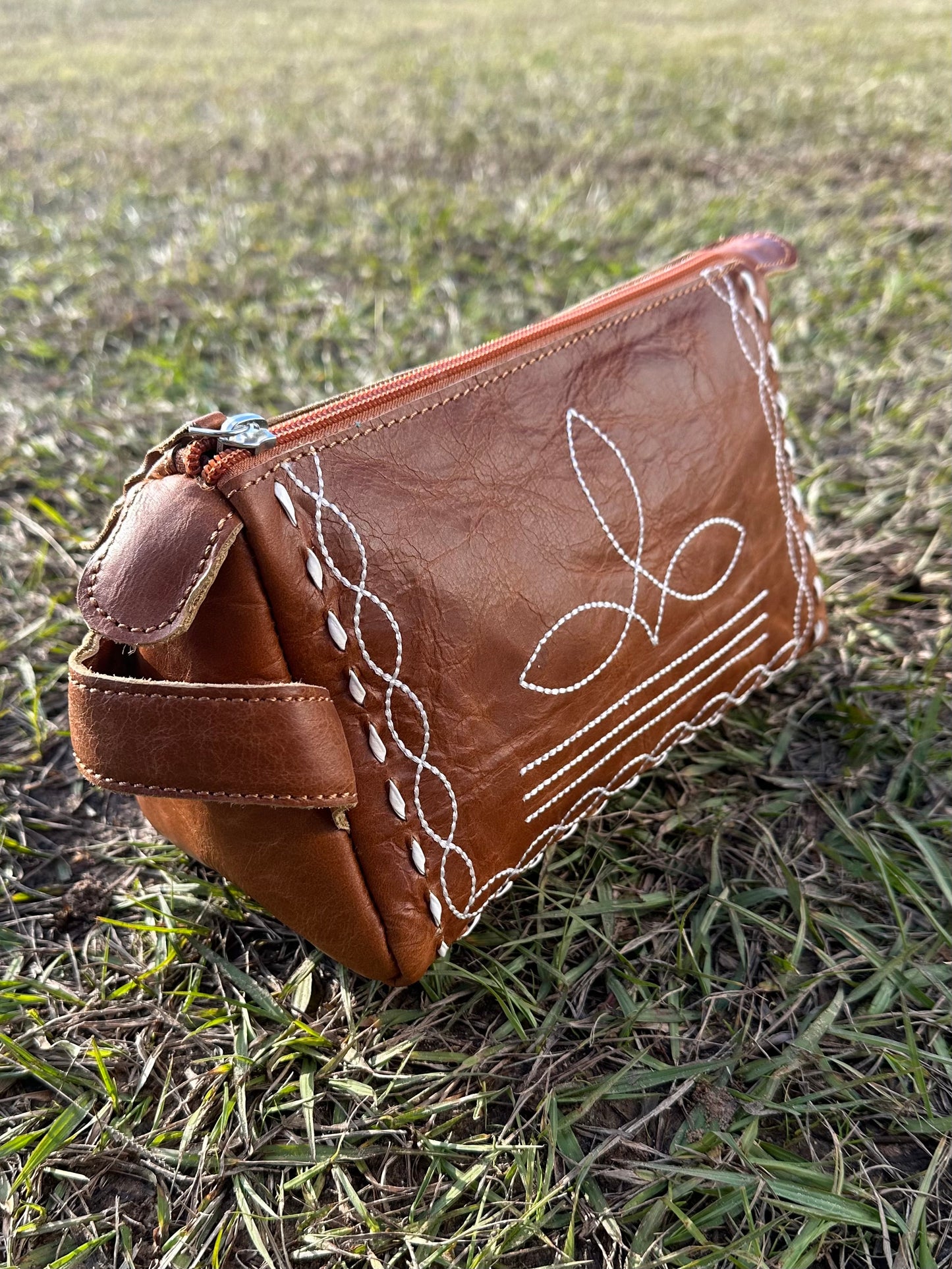 Brown Makeup Bag