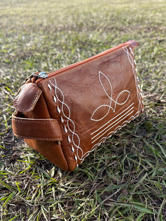 Brown Makeup Bag